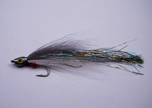 #315 | Skulled 5" Bucktail Fly (Grey Ghost)