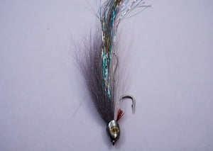 #315 | Skulled 5" Bucktail Fly (Grey Ghost)